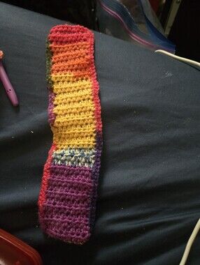 Colourful Crochet Bookmark